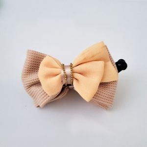 Yellow Bow Hair Clip